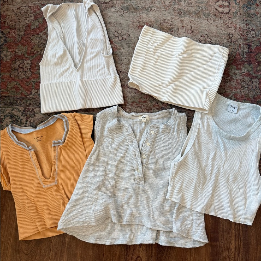 Assorted Tanks and Short Sleeve Lounge Tops